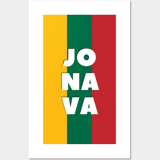 Jonava City in Lithuanian Flag Posters and Art